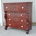 Antique pine bonnet chest of drawers  - 8
