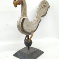 Folk art rooster sculpture signed by Michel Fortin  - 5
