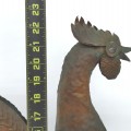 Folk art copper rooster - 2