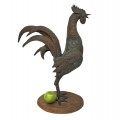 Folk art copper rooster - 4