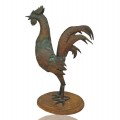 Folk art copper rooster - 1