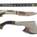 Knife and ax signed Roger Grenier  - 2