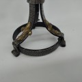 Antique metal standing crucifix - 2