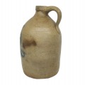 Antique stoneware jug signed St-Johns, stoneware  - 4