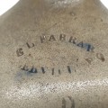 Antique stoneware E.L. Farrar jug  - 2