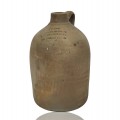 Antique stoneware jug signed J-P Guy from Quebec  - 1