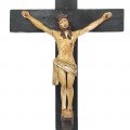 Crucifix avec corpus sculpté en bois  - 2