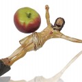 Crucifix avec corpus sculpté en bois  - 3