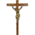 Crucifix avec corpus sculpté en bois  - 1