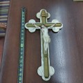 Crucifix mural avec corpus en plâtre  - 3