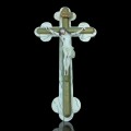 Crucifix mural avec corpus en plâtre  - 1