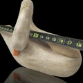 Vintage hand-carved wooden swan — folk art décor - 3