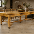 Antique 4 drawers oak table  - 2