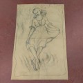 Low relief carving sketch drawing  - 5
