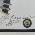 Coloured pencil and ink drawing signed Peter Ragee, cape Dorset - 2