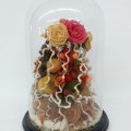 Dôme en verre avec montage florale - 5