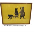 Eegyvudluk pootoogoook 1974, cape dorset, tableau, gravure, dessin Inuit - 1