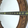Elegant Federal-style oval mirror featuring a gilded frame topped with an eagle (broken beak) - 3