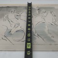 Encre aquarelle signée Bruce Roberts, tableau, dessin, peinture  - 3
