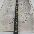 Encre aquarelle signée Bruce Roberts, tableau, dessin, peinture  - 4