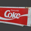 Enseigne, affiche, pancarte de Coke, annonce  - 1