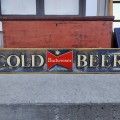 Vintage Budweiser Cold beer sign  - 4