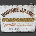 Enseigne publicitaire de cordonnier, pancarte, annonce  - 1