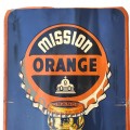Vintage mission orange advertising sign (hass been cutting) - 2