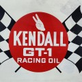 Kendall GT-1 racing sign, bold retro garage style - 4