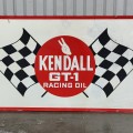 Kendall GT-1 racing sign, bold retro garage style - 5