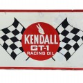 Kendall GT-1 racing sign, bold retro garage style - 1