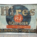 Enseigne publicitaire rootbeer Hires, pancarte, annonce, affiche  - 1