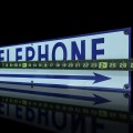 Vintage telephone sign  - 2