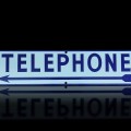 Vintage telephone sign  - 3