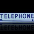 Vintage telephone sign  - 1