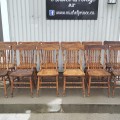 Ensemble de 12 chaises décorées de dossiers pressés ''presback'' - 4