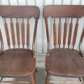 Ensemble de 4 chaises à dossiers fléchés - 2