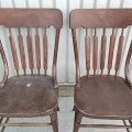 Ensemble de 4 chaises à dossiers fléchés - 3