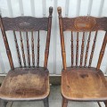 Ensemble de 4 chaises à dossiers pressés ''pressback'' - 2
