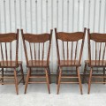 Set of 4 press-back chairs  - 4
