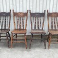 Ensemble de 4 chaises à dossiers pressés ''pressback'' - 4
