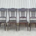 Ensemble de 4 chaises à dossiers pressés pressback - 4