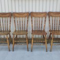 Ensemble de 4 chaises à dossiers pressés ''press-back'' - 5