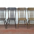 Ensemble de 4 chaises à dossiers pressés ''press-back'' - 5