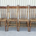 Ensemble de 4 chaises à dossiers pressés ''press-back'' - 5