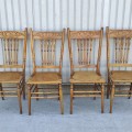 Set of 4 pressback chairs  - 5