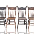 Ensemble de 4 chaises à dossiers pressés ''pressback'' - 1