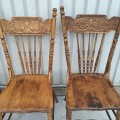 Ensemble de 4 chaises à dossiers pressés - 3