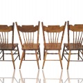 Ensemble de 4 chaises à dossiers pressés - 4