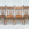 Ensemble de 4 chaises à dossiers pressés - 5